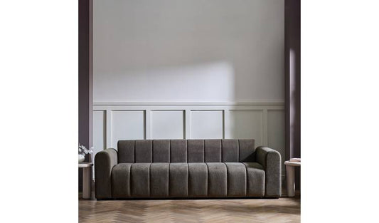 Argos Home Tigana Fabric 3 Seater Sofa Bed - Mink