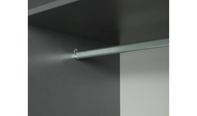 Argos Home Hallingford 3 Door 3 Drawer Wardrobe - Anthracite