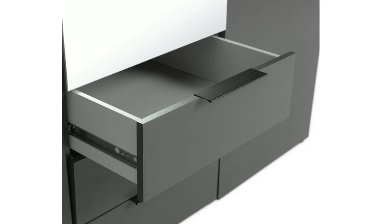 Argos Home Hallingford 3 Door 3 Drawer Wardrobe - Anthracite