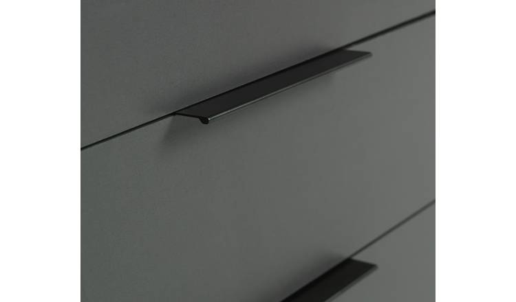 Argos Home Hallingford 3 Door 3 Drawer Wardrobe - Anthracite