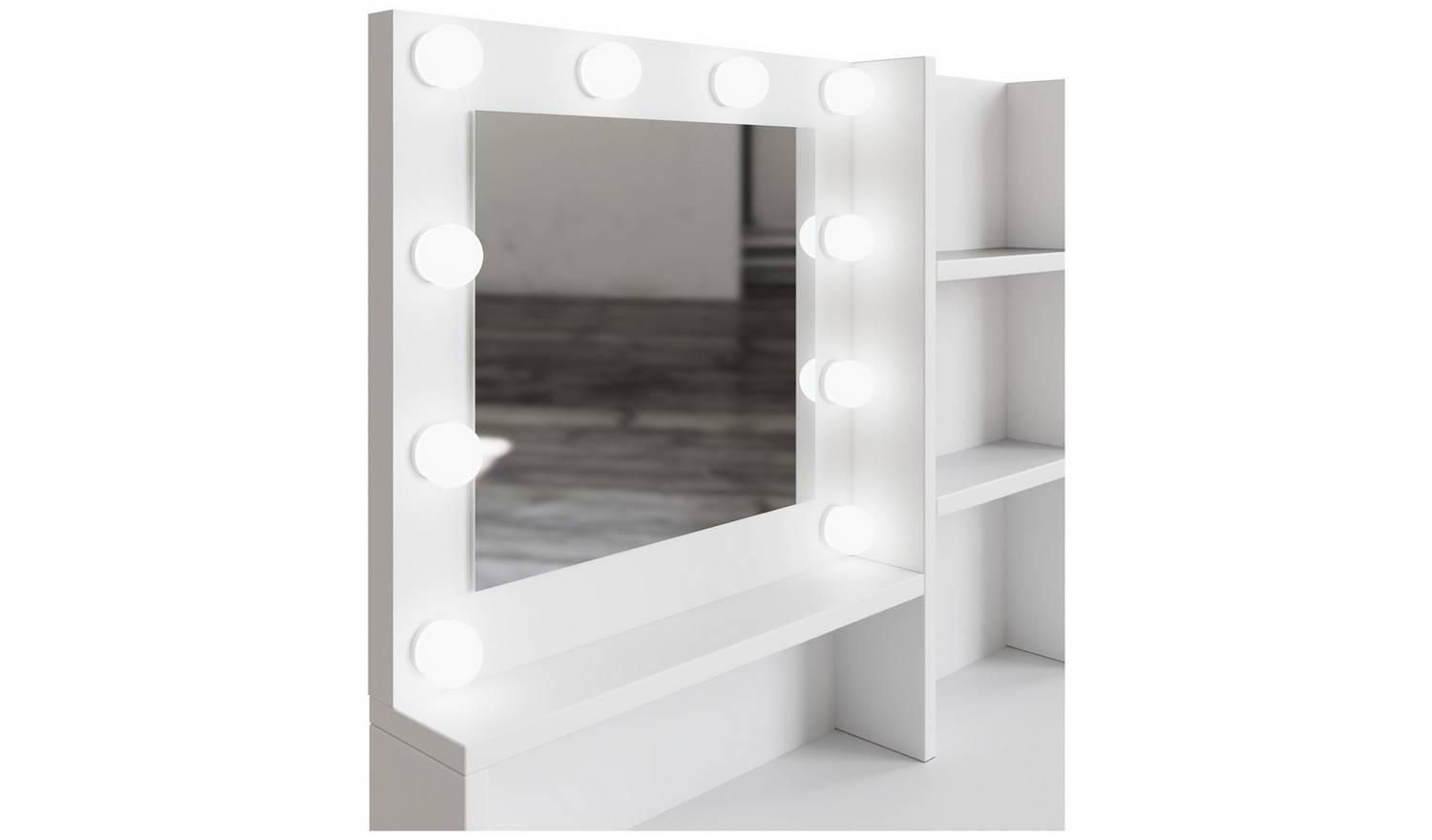 GFW Eva 2 Drawer Dressing Table With Stool - White