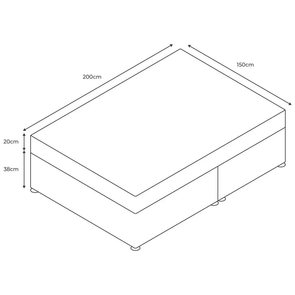 Argos Home Carlton Kingsize Divan Bed - Natural