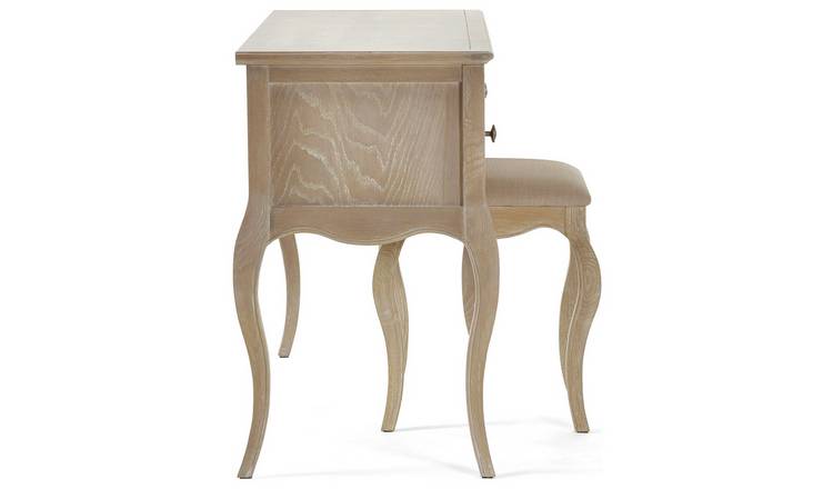Julian Bowen Camille 2 Drawer Dressing Table and Stool - Oak