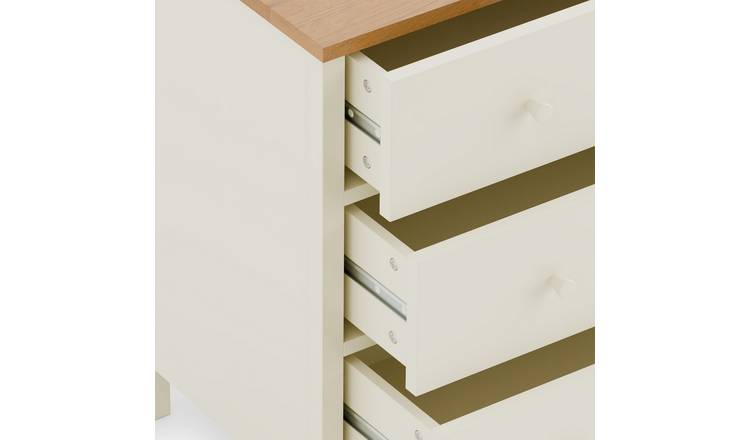 Julian Bowen Coxmoor 3 Drawer Chest - Ivory