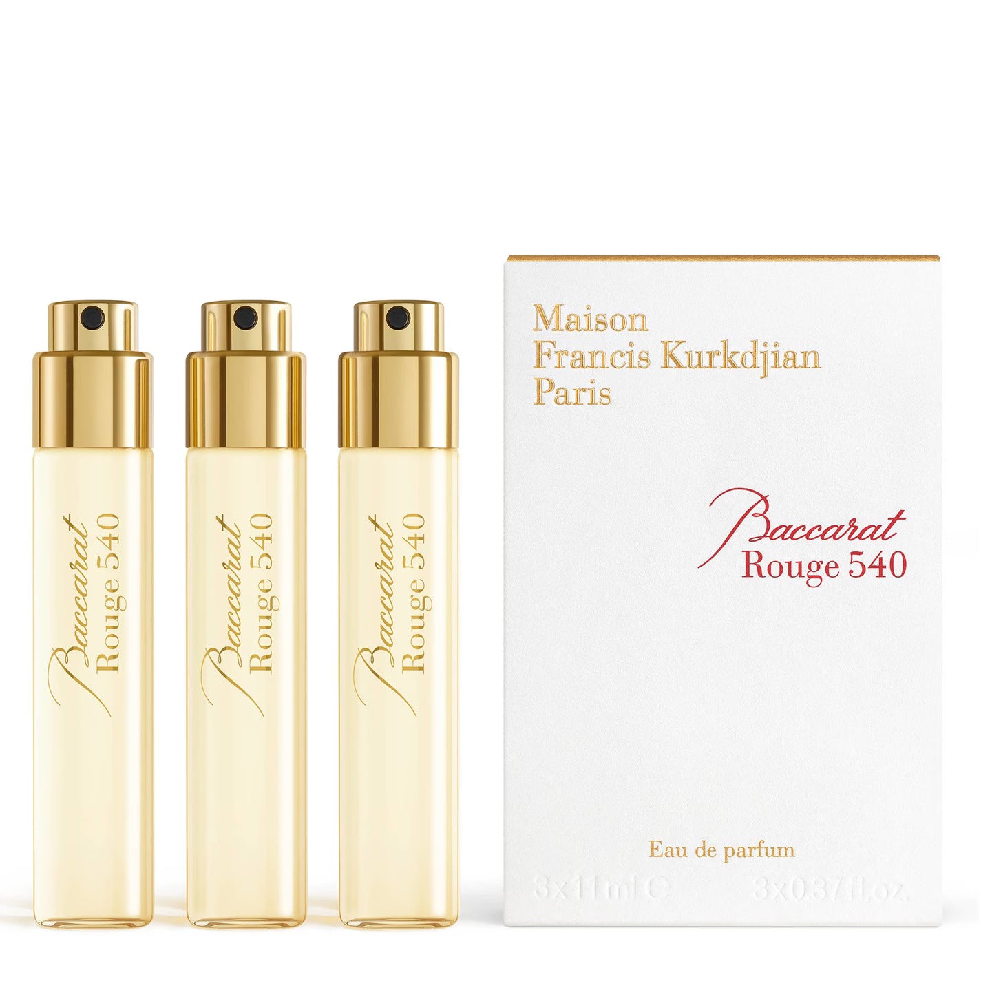 Baccarat Rouge 540 Extrait de Parfum Travel Set Refills (3 x 11ml)