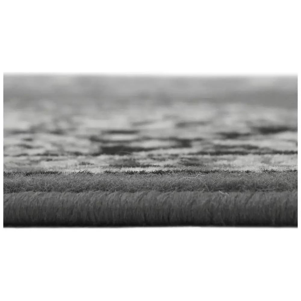 Homemaker Bukhura Traditional Grey Cut Pile Rug - 200x290cm
