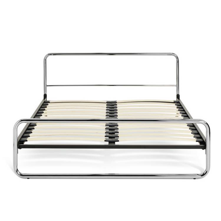 Habitat Albers Steel Double Bed Frame - Nickle