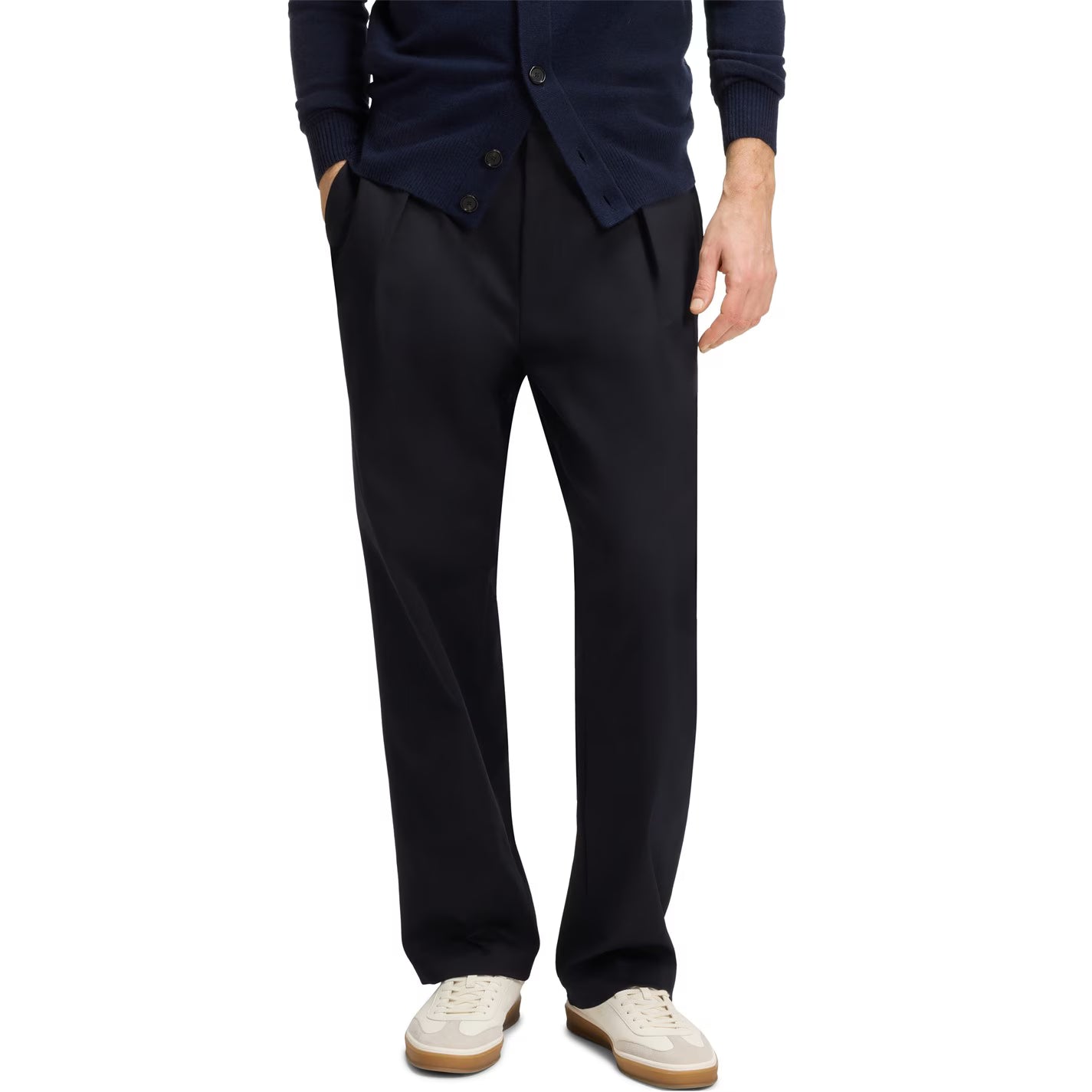 BOSS Men's Double Breasted Tailored Stretch Trousers