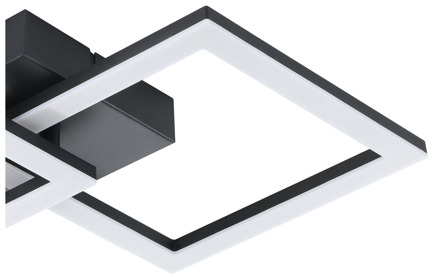 EGLO Palmaves-E Steel LED Flush Ceiling Light - Black