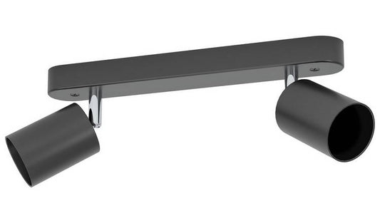 EGLO Reciso-E 2 Light Spotlight Bar - Black