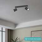 EGLO Reciso-E 2 Light Spotlight Bar - Black