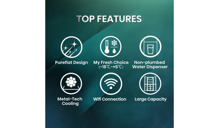 Hisense RQ760N4IFE PureFlat Smart American Fridge Freezer