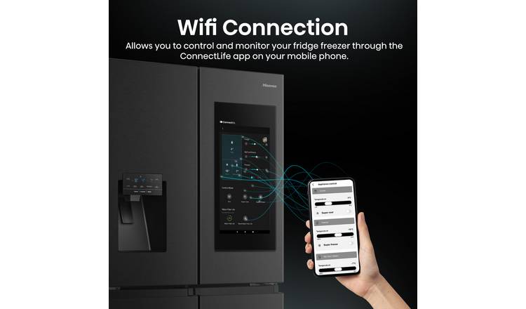 Hisense RQ760N4IFE PureFlat Smart American Fridge Freezer