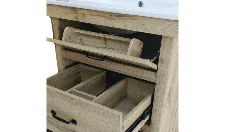 Teamson Home Donovan Vanity Sink - Light Oak