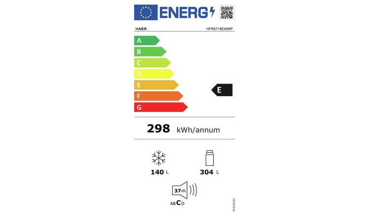 Haier HFR5719EWMP American Fridge Freezer- Inox