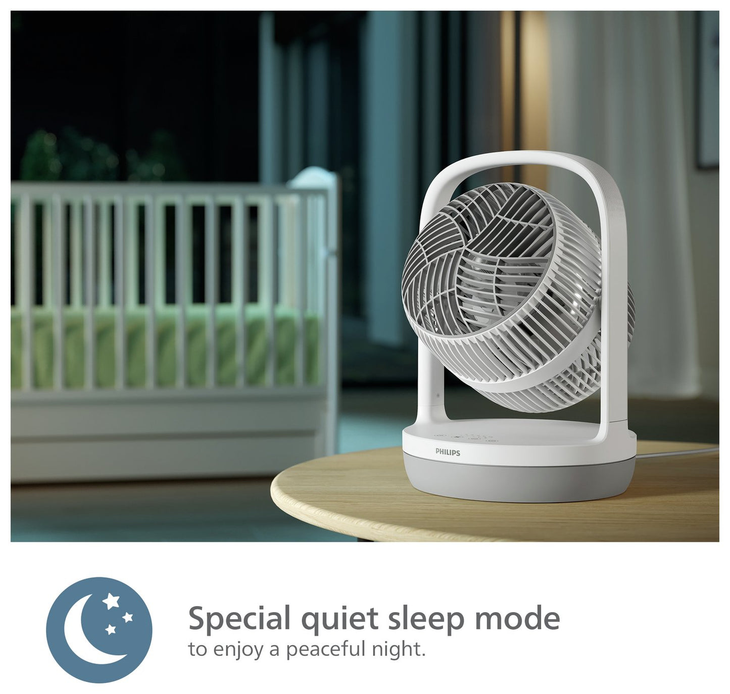 Philips 2000 Series White & Grey Desk Fan - 8 Inch