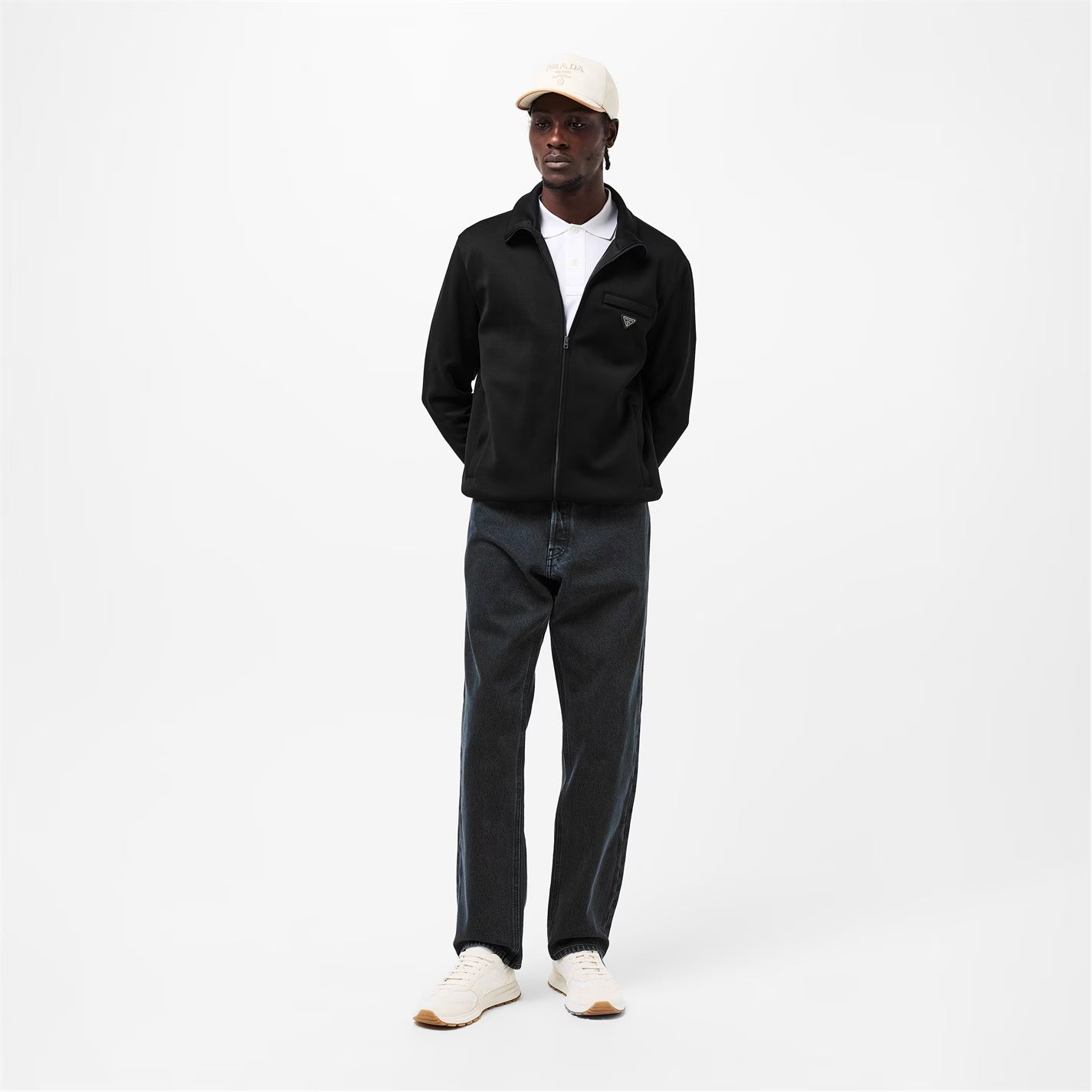 Men's Technical Fabric Relaxed Fit Tracksuit Top