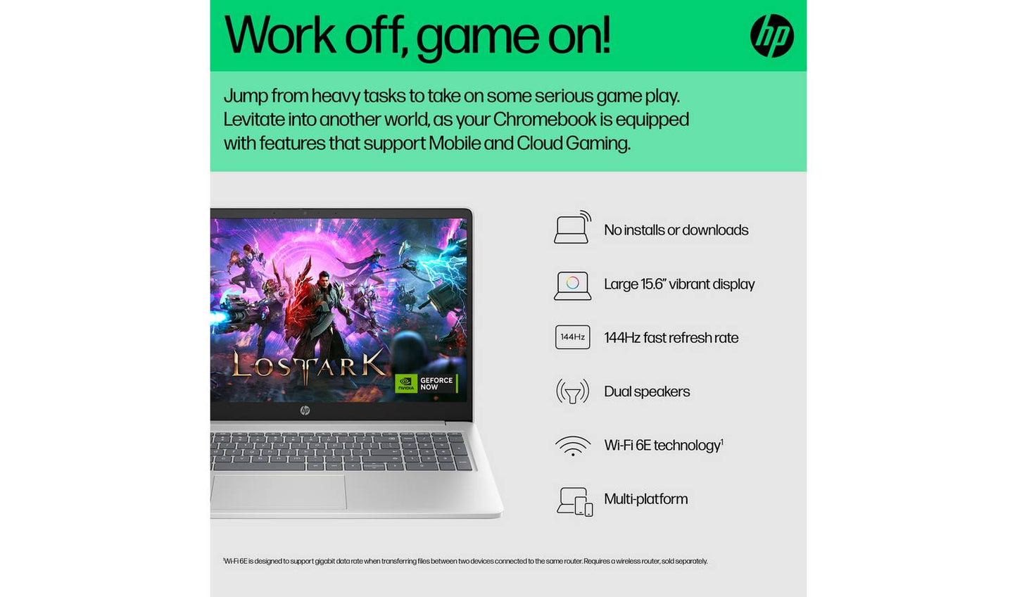HP 15a-nb0006na 15.6in Intel N100 4GB 128GB Chromebook