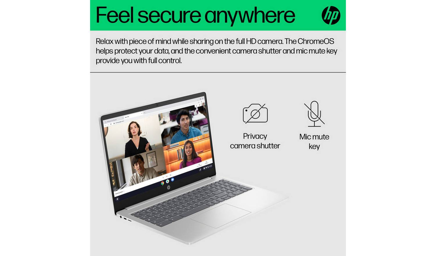 HP 15a-nb0006na 15.6in Intel N100 4GB 128GB Chromebook