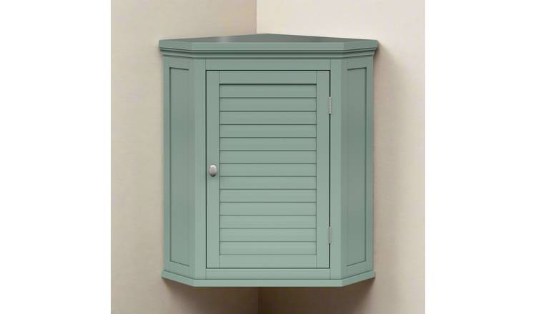 Teamson Home Glancy Corner Wall Cabinet - Sage Green