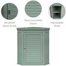 Teamson Home Glancy Corner Wall Cabinet - Sage Green