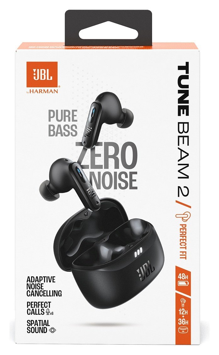JBL Tune Beam 2 In-Ear True Wireless Earbuds - Black