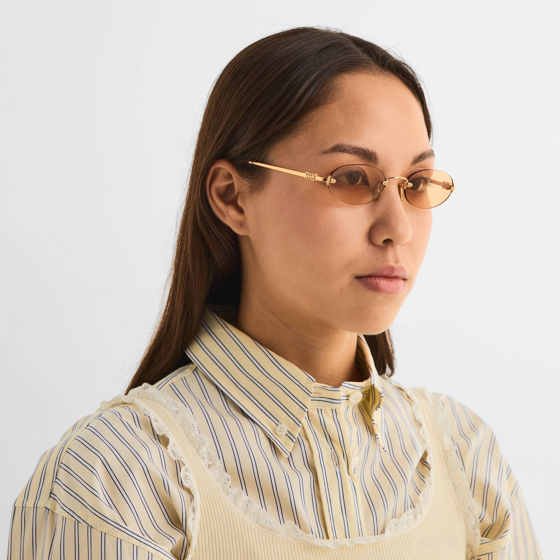 Miu Miu Women's 0MU A54S Round Sunglasses