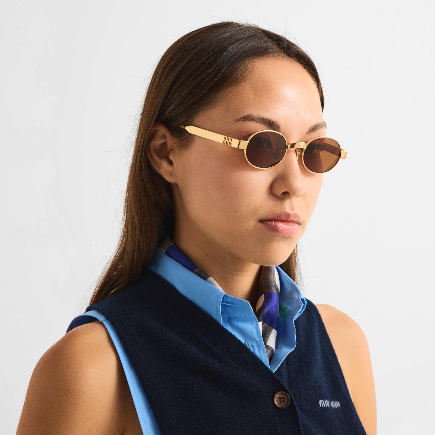 Miu Miu Women's 0MU B51S Rectangle Sunglasses