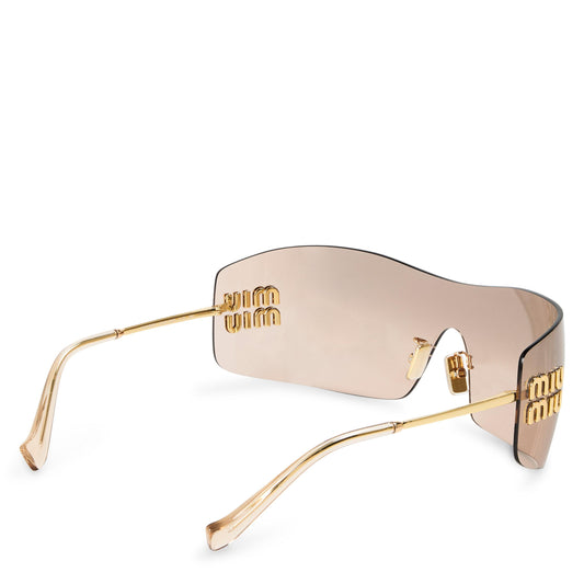 Miu Miu Women's 0MU B53S Round Sunglasses
