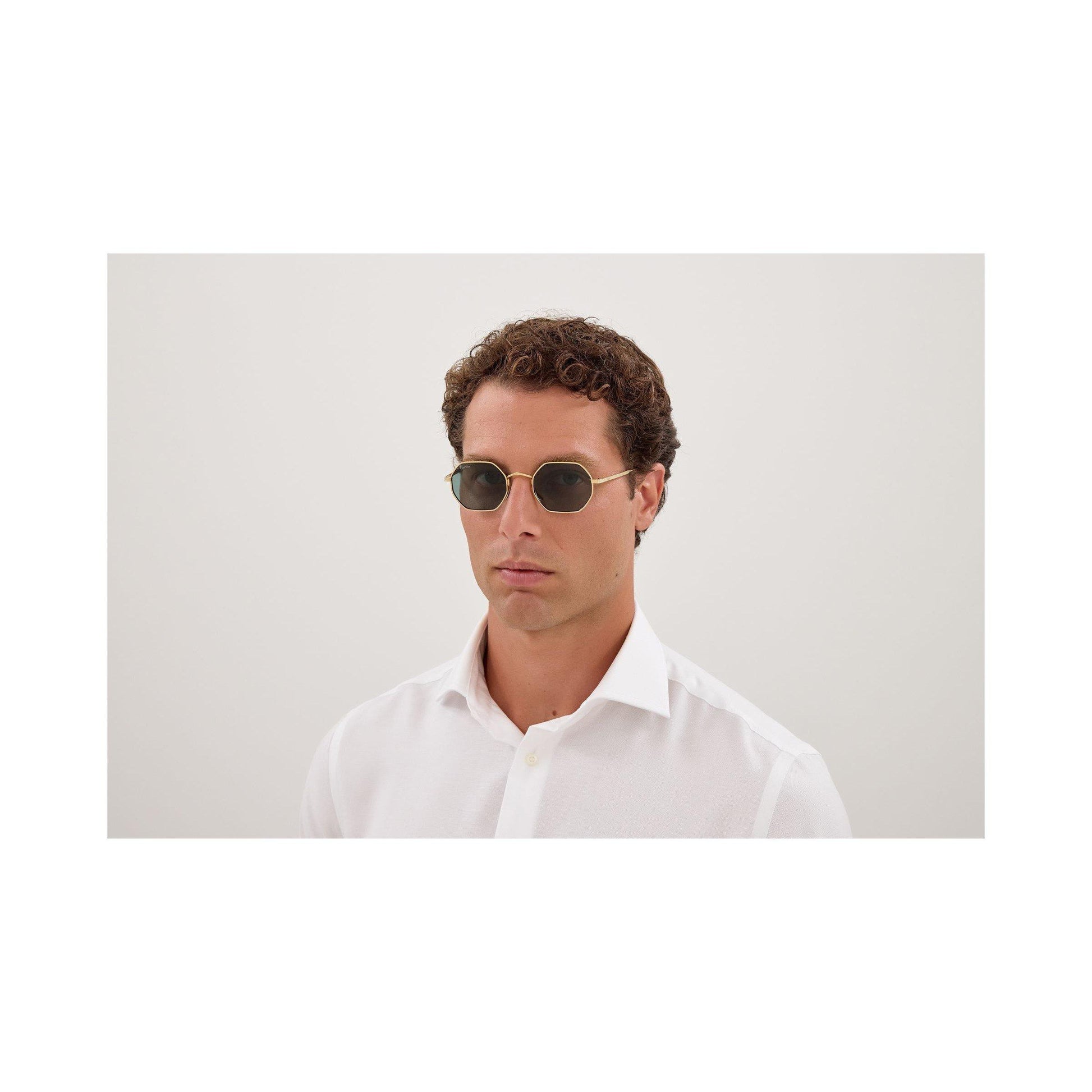 Cartier Mens Hexagonal CT0627S Sunglasses