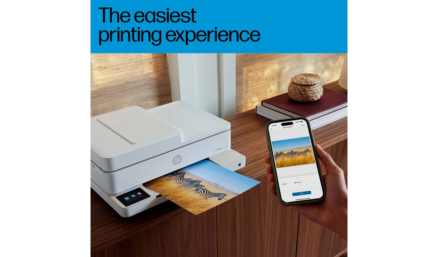 HP Envy 6530e Wireless Photo Printer & 3 Months Instant Ink