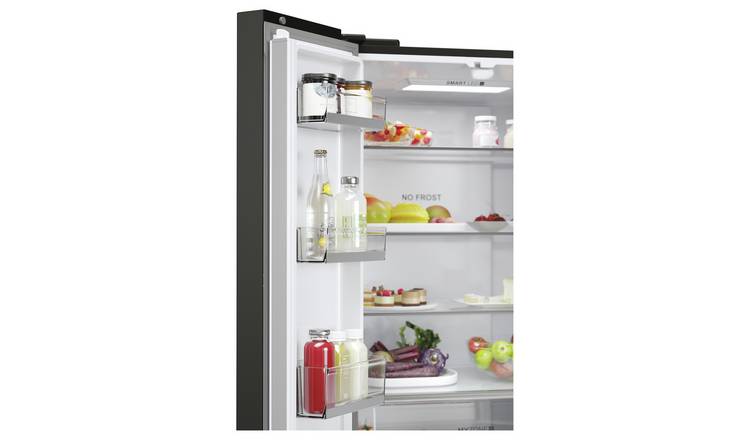 Haier HFR5719ENPB American Fridge Freezer - Black