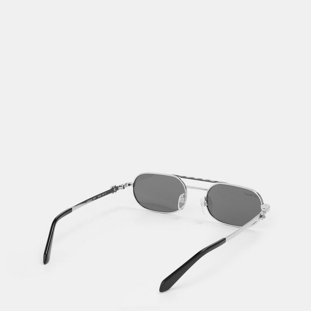 Off White Geometric UV Protection Square Sunglasses