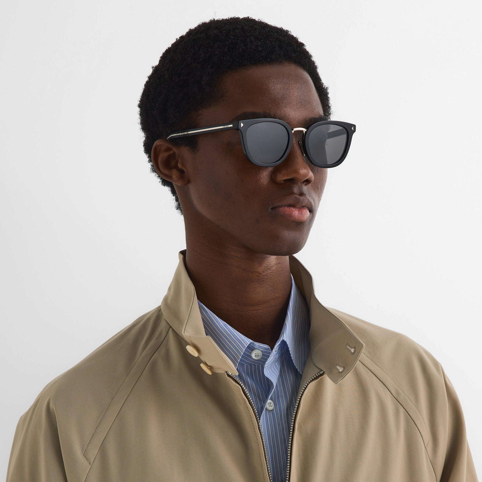 Prada Men's Rectangle Sunglasses