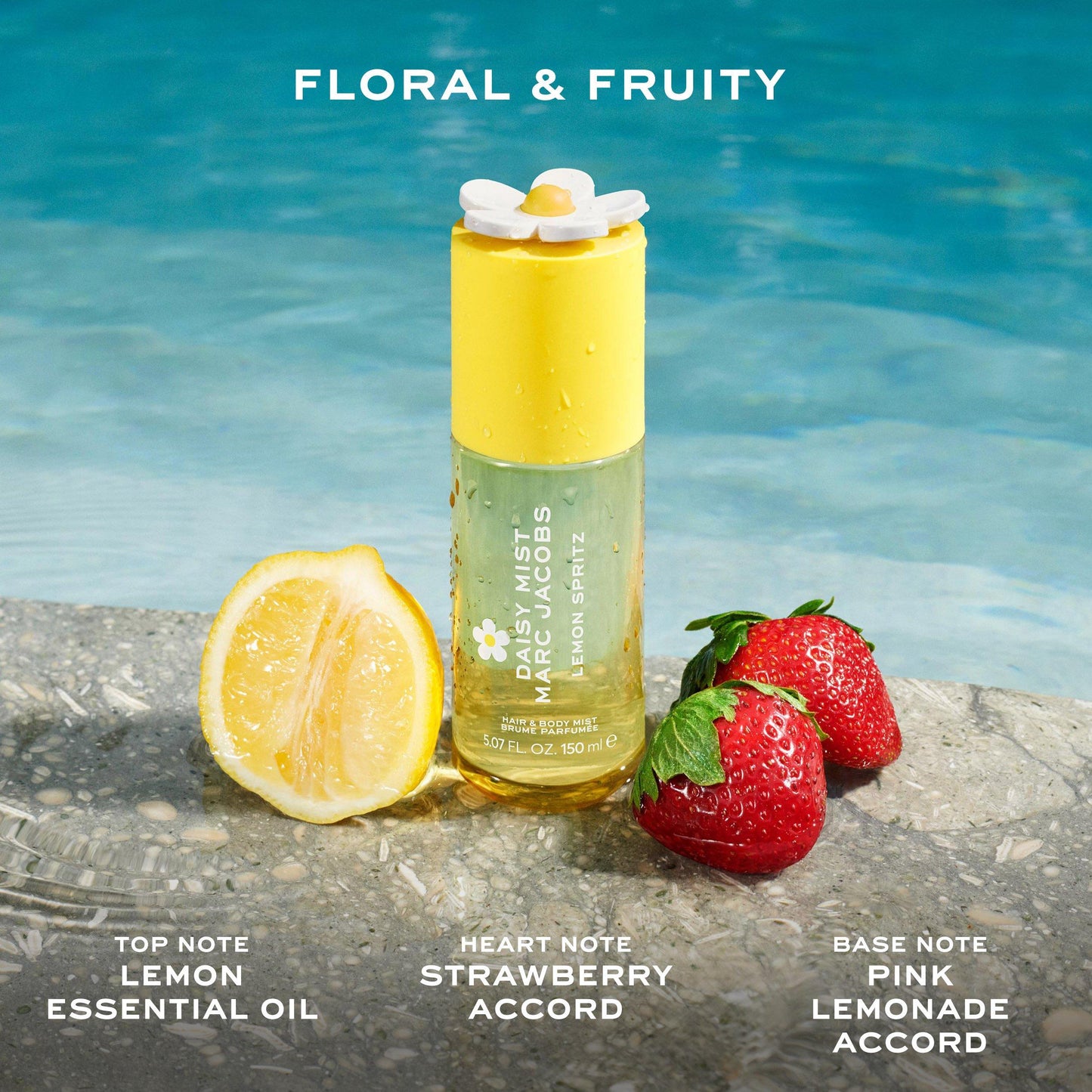 Marc Jacobs Daisy Mist Lemon Spritz Hair and Body Mist for Women 150ml