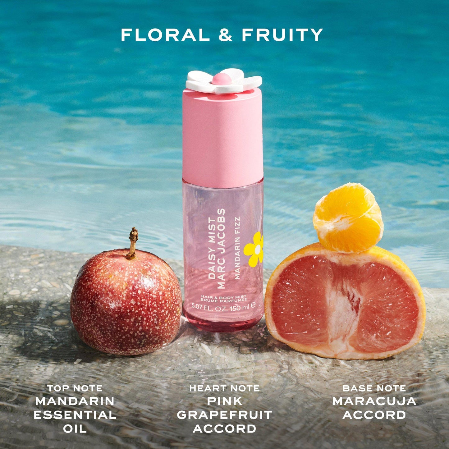 Marc Jacobs Daisy Mist Mandarin Fizz Hair and Body Mist for Women 150ml