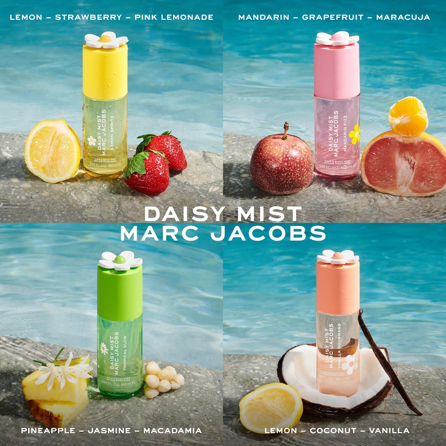 Marc Jacobs Daisy Mist Tropical Glow Hair and Body Mist for Women 150ml