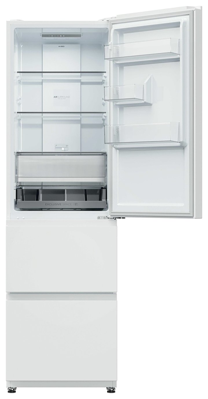 Haier HTR3518ENMWK Fridge Freezer - White