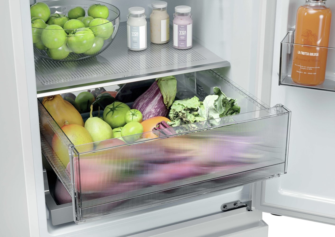 Haier HTR3518ENMWK Fridge Freezer - White