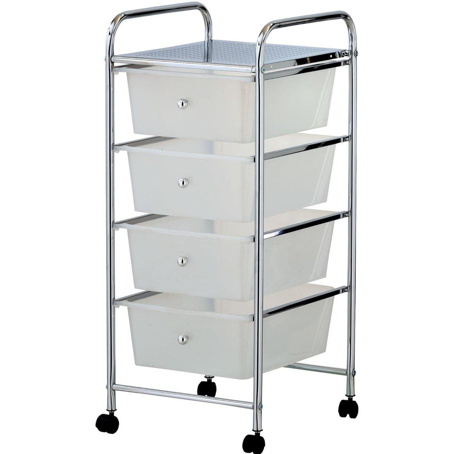 VonHaus Plastic 4 Drawer Trolley