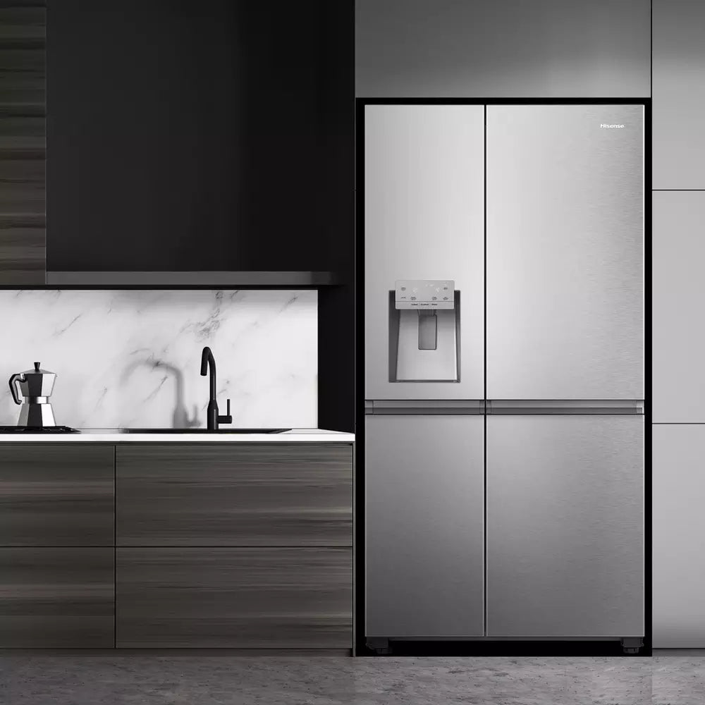 Hisense RS818N4TIC American Fridge Freezer - S/Steel