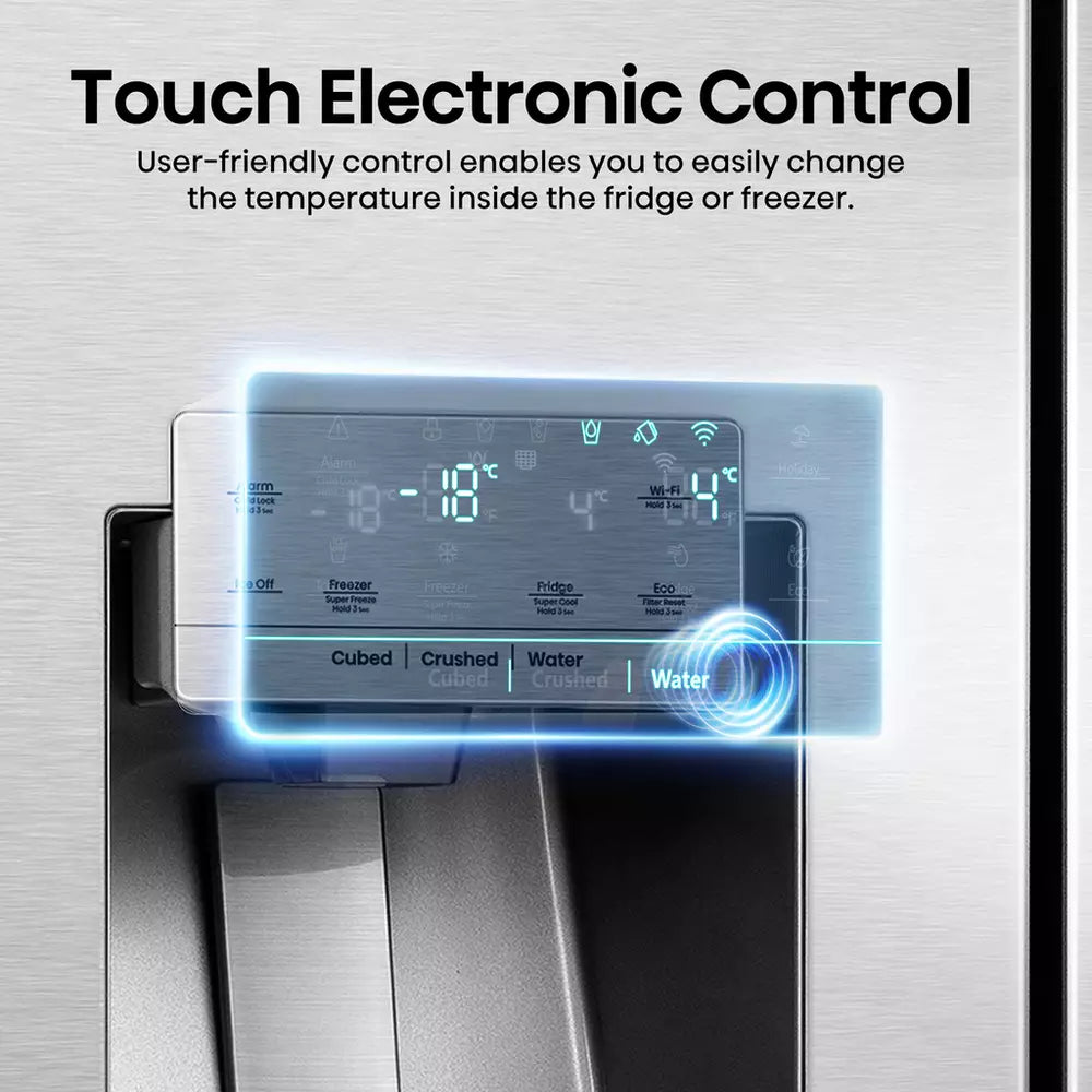 Hisense RS818N4TIC American Fridge Freezer - S/Steel