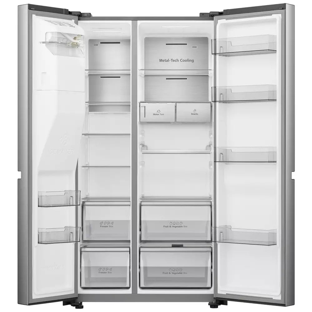 Hisense RS818N4TIC American Fridge Freezer - S/Steel