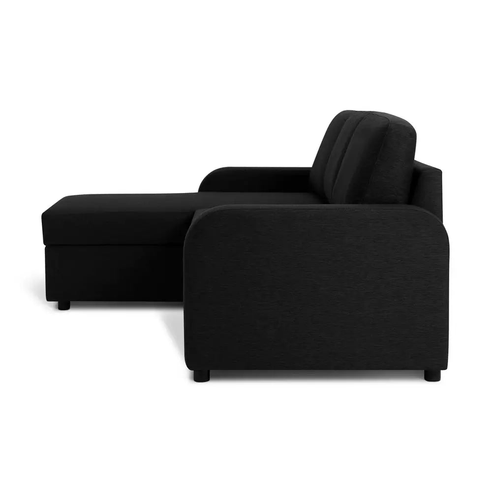 Habitat Carter Left Hand Storage Corner Sofa Bed - Charcoal