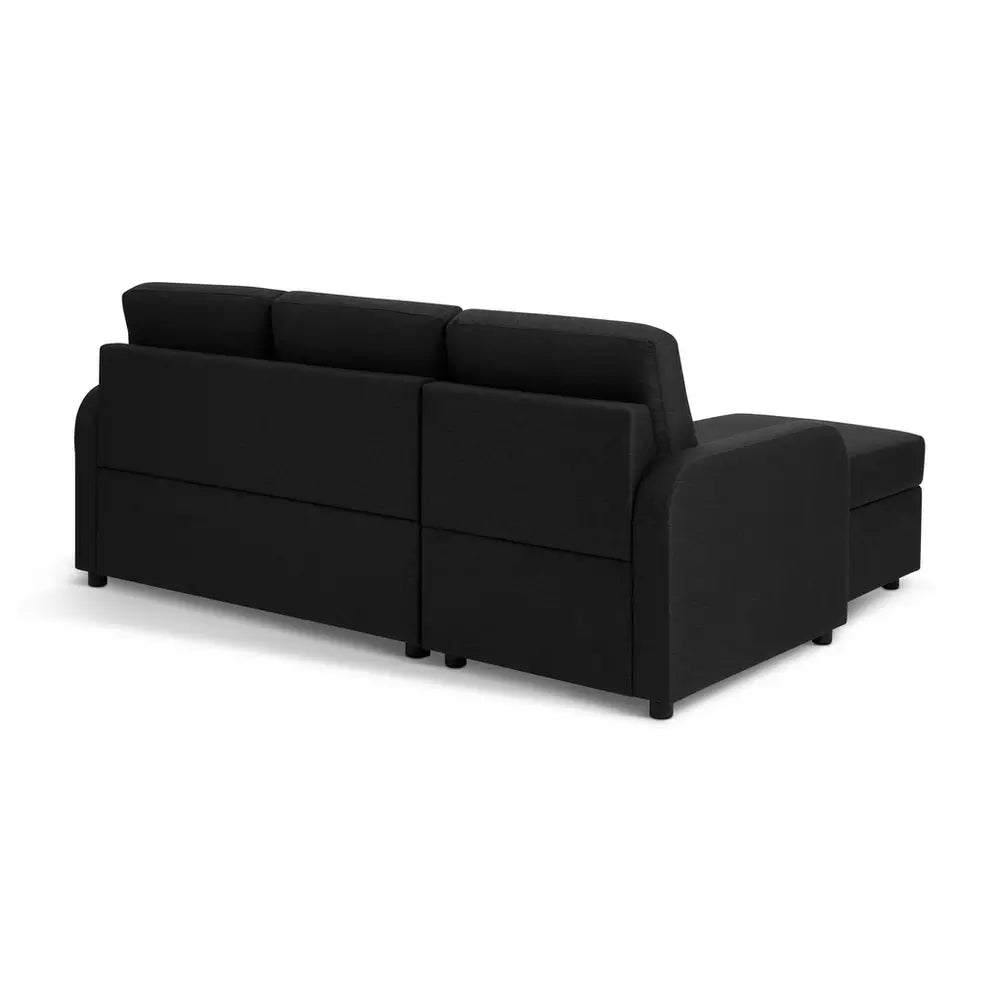 Habitat Carter Left Hand Storage Corner Sofa Bed - Charcoal