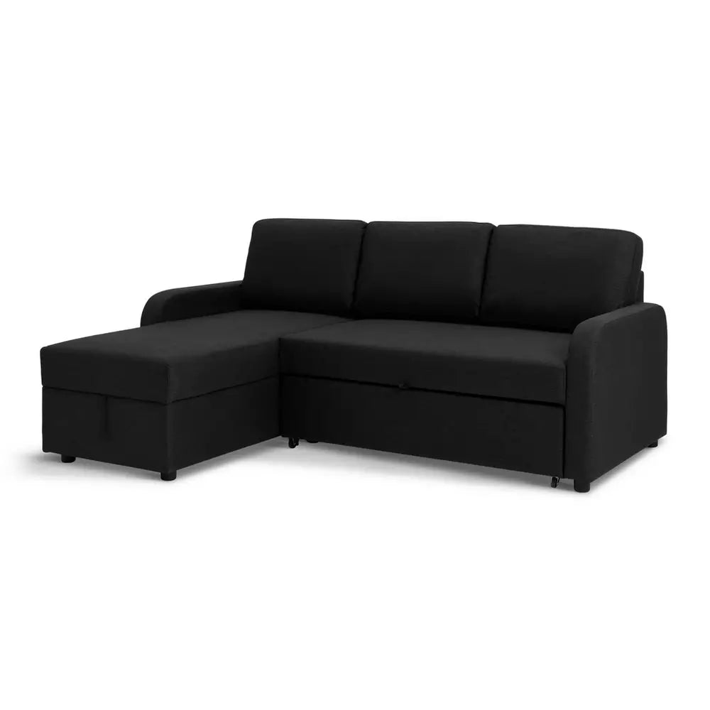Habitat Carter Left Hand Storage Corner Sofa Bed - Charcoal