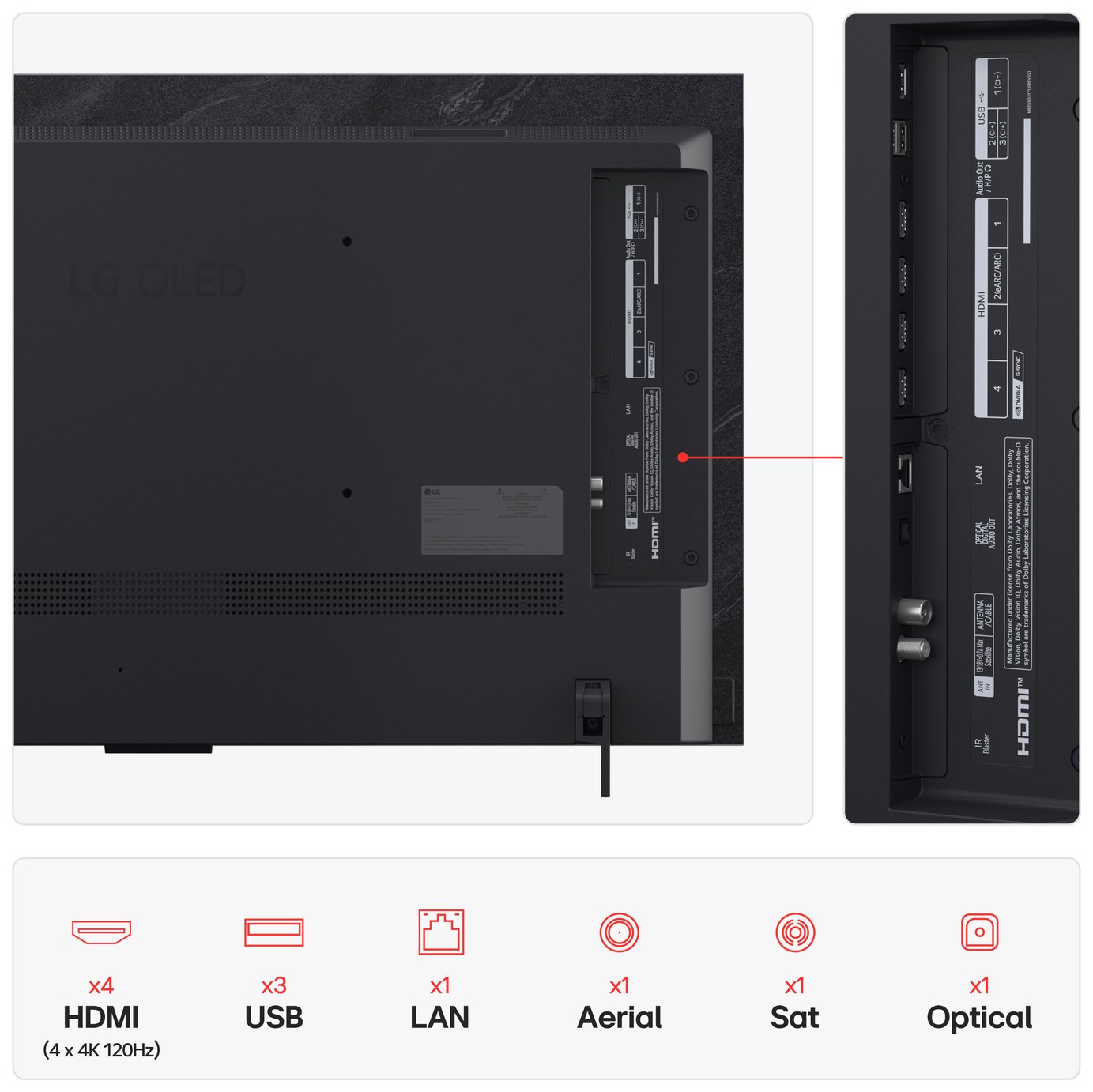 LG 42 Inch OLED42C55LA Smart 4K UHD HDR OLED TV