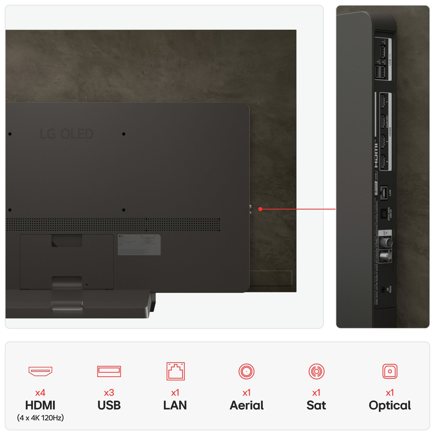 LG 55 Inch OLED55C55LA Smart 4K UHD HDR OLED TV