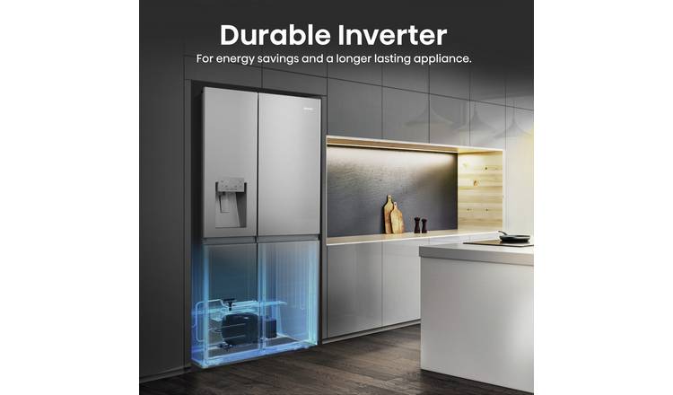 Hisense RS818N4IIE American Fridge Freezer - S/Steel