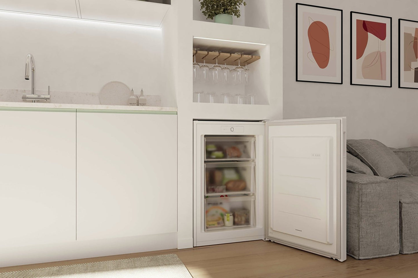 Hoover HONUQ2L58EWK Under Counter Freezer - White